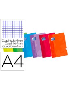 Libreta Escolar Oxford 48 H Din A4 Cuadro 4 Mm